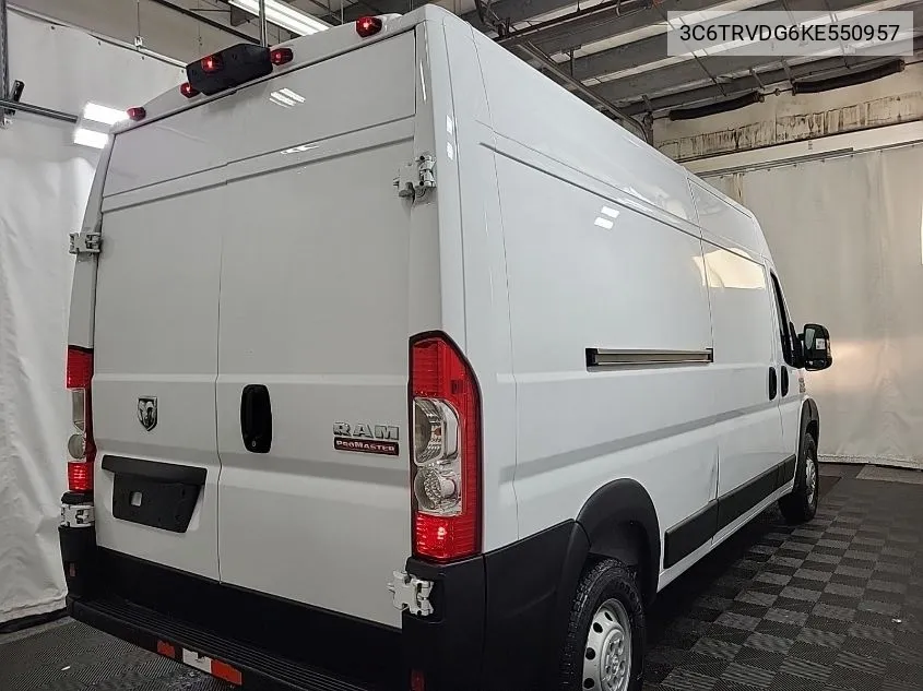 2019 Ram Promaster 2500 High Roof 159 Wb VIN: 3C6TRVDG6KE550957 Lot: 40717362