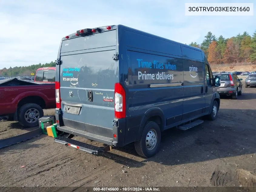 3C6TRVDG3KE521660 2019 Ram Promaster 2500 High Roof 159 Wb