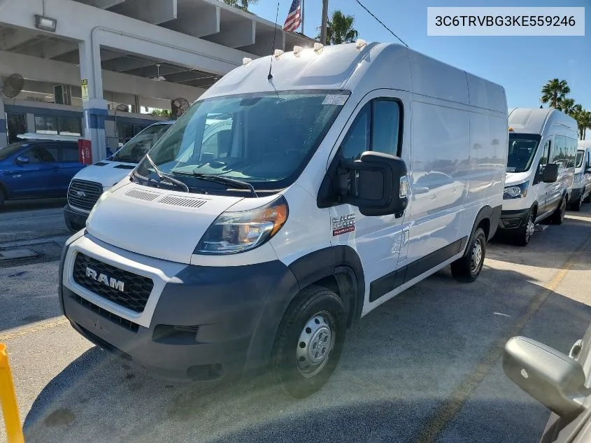 2019 Ram Promaster 1500 136 Wb VIN: 3C6TRVBG3KE559246 Lot: 40757293