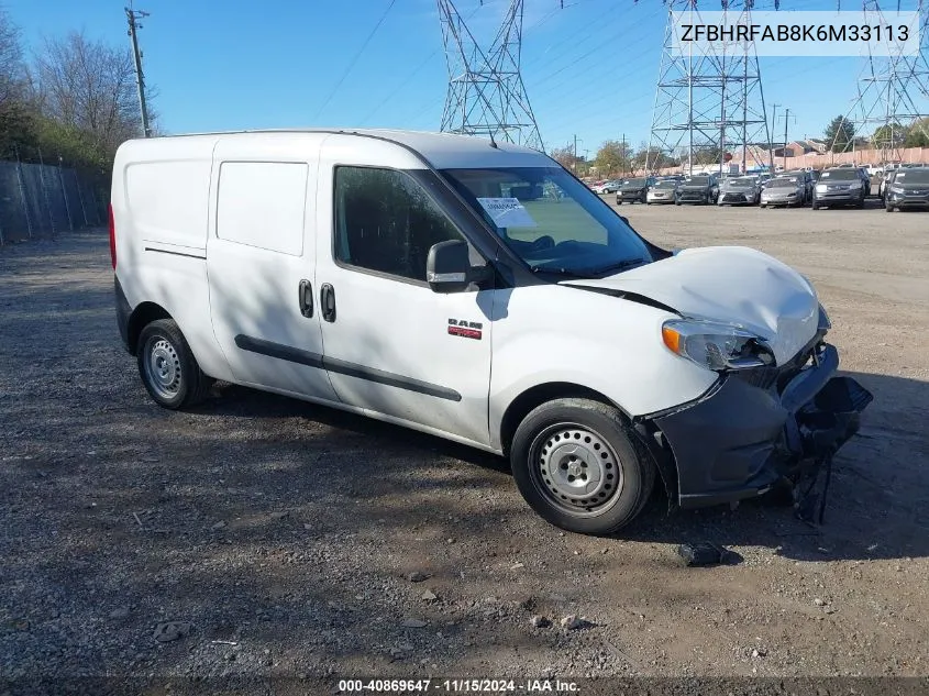 2019 Ram Promaster City Tradesman VIN: ZFBHRFAB8K6M33113 Lot: 40869647