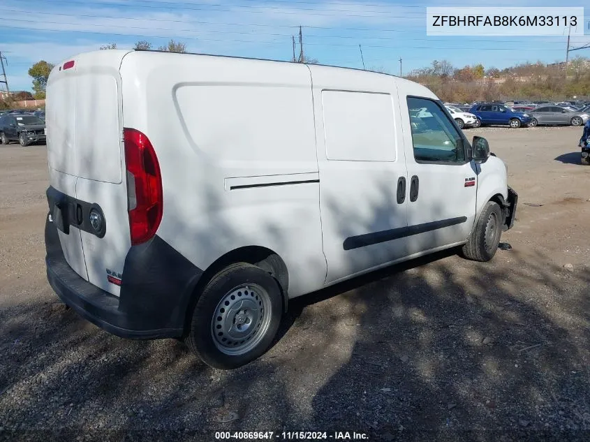 2019 Ram Promaster City Tradesman VIN: ZFBHRFAB8K6M33113 Lot: 40869647