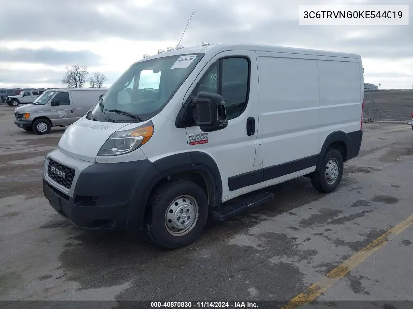 2019 Ram Promaster 1500 Low Roof 118 Wb VIN: 3C6TRVNG0KE544019 Lot: 40870830