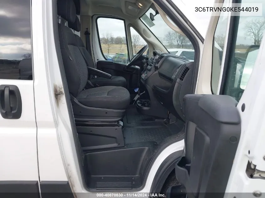 2019 Ram Promaster 1500 Low Roof 118 Wb VIN: 3C6TRVNG0KE544019 Lot: 40870830