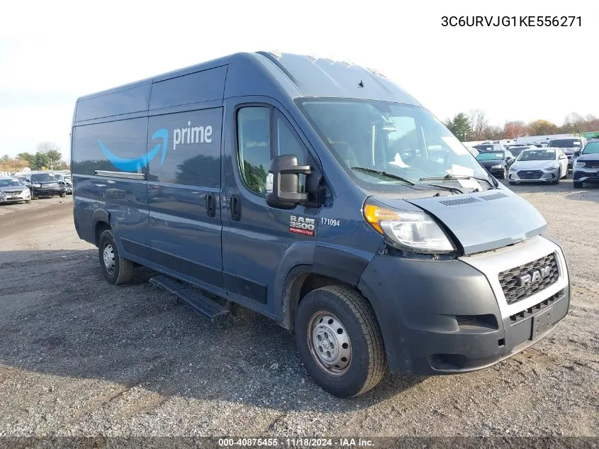 2019 Ram Promaster 3500 Cargo Van High Roof 159 Wb Ext VIN: 3C6URVJG1KE556271 Lot: 40875455