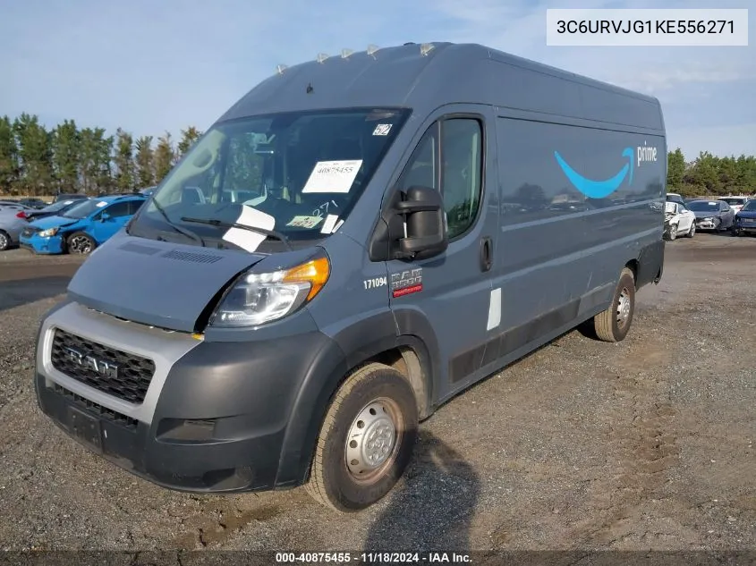 2019 Ram Promaster 3500 Cargo Van High Roof 159 Wb Ext VIN: 3C6URVJG1KE556271 Lot: 40875455