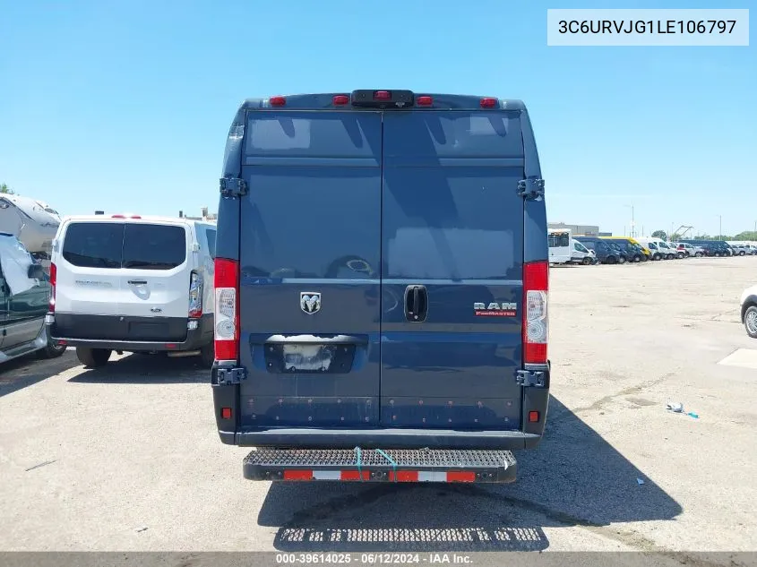 2020 Ram Promaster 3500 Cargo Van High Roof 159 Wb Ext VIN: 3C6URVJG1LE106797 Lot: 39614025