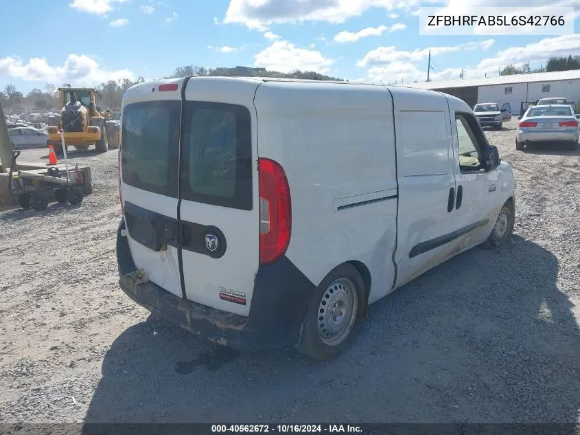 2020 Ram Promaster City Tradesman VIN: ZFBHRFAB5L6S42766 Lot: 40562672