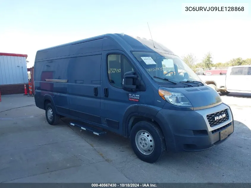 2020 Ram Promaster 3500 Cargo Van High Roof 159 Wb Ext VIN: 3C6URVJG9LE128868 Lot: 40567430