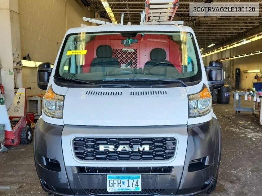 2020 Ram Promaster 1500 Low Roof 136 Wb VIN: 3C6TRVAG2LE130120 Lot: 40578201