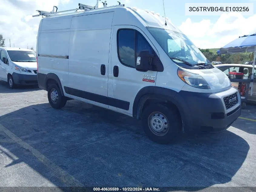 2020 Ram Promaster 1500 136 Wb VIN: 3C6TRVBG4LE103256 Lot: 40635589