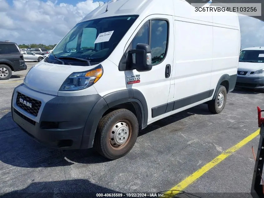 2020 Ram Promaster 1500 136 Wb VIN: 3C6TRVBG4LE103256 Lot: 40635589