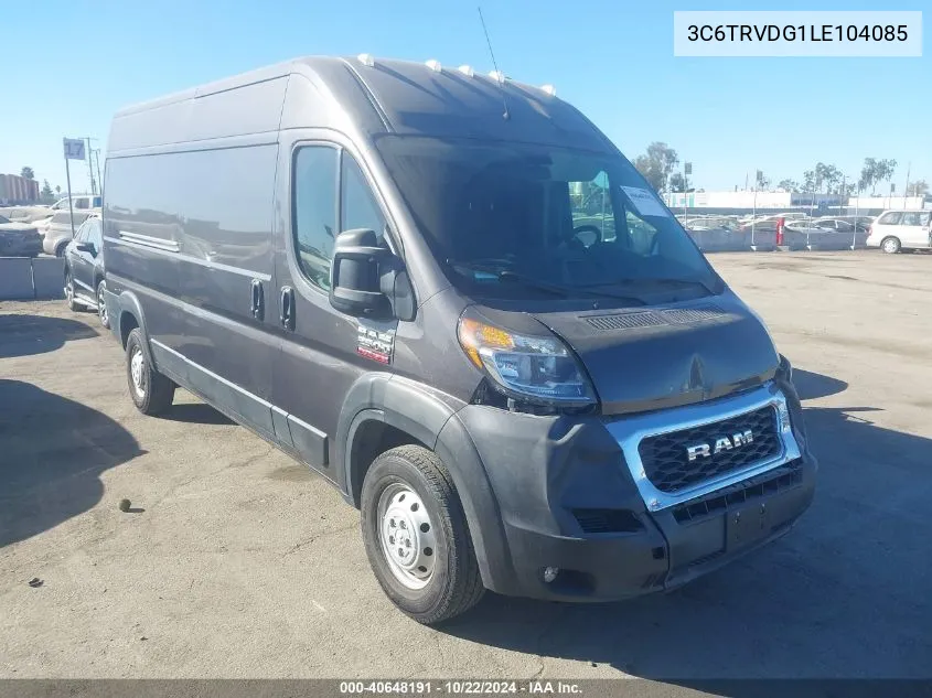 2020 Ram Promaster 2500 High Roof 159 Wb VIN: 3C6TRVDG1LE104085 Lot: 40648191