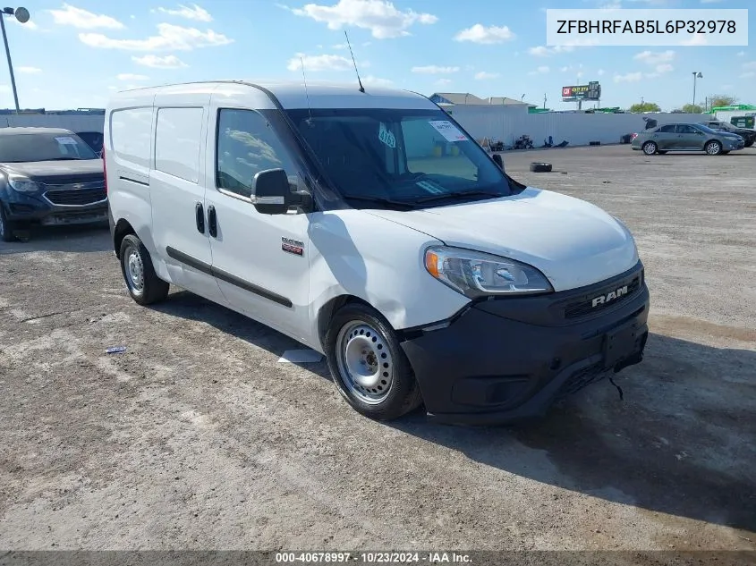 2020 Ram Promaster City Tradesman VIN: ZFBHRFAB5L6P32978 Lot: 40678997