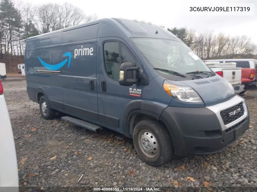 2020 Ram Promaster 3500 Cargo Van High Roof 159 Wb Ext VIN: 3C6URVJG9LE117319 Lot: 40886350