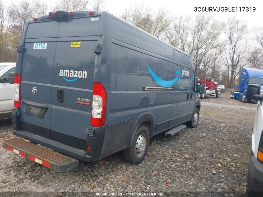 2020 Ram Promaster 3500 Cargo Van High Roof 159 Wb Ext VIN: 3C6URVJG9LE117319 Lot: 40886350