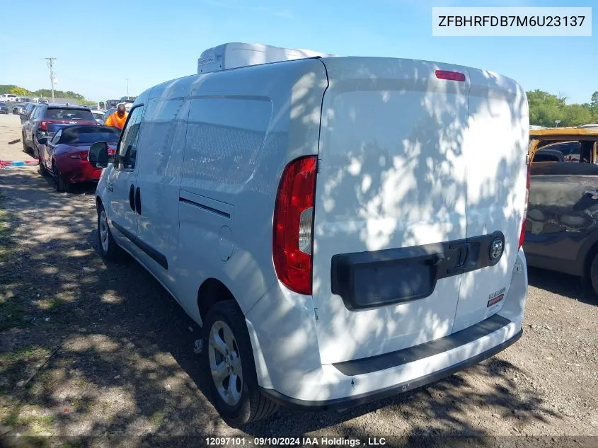 2021 Ram Promaster City Slt VIN: ZFBHRFDB7M6U23137 Lot: 12097101