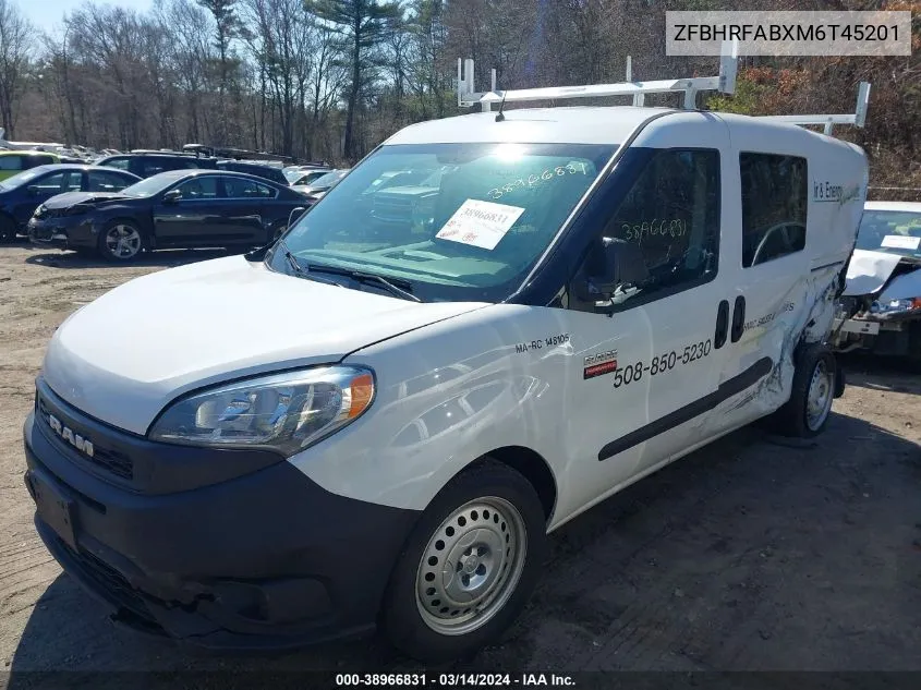 2021 Ram Promaster City Tradesman VIN: ZFBHRFABXM6T45201 Lot: 38966831