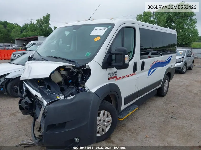 3C6LRVAG2ME553426 2021 Ram Promaster 1500 Low Roof 136 Wb