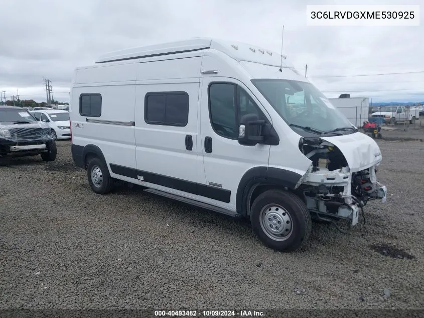 2021 Ram Promaster 2500 High Roof 159 Wb VIN: 3C6LRVDGXME530925 Lot: 40493482