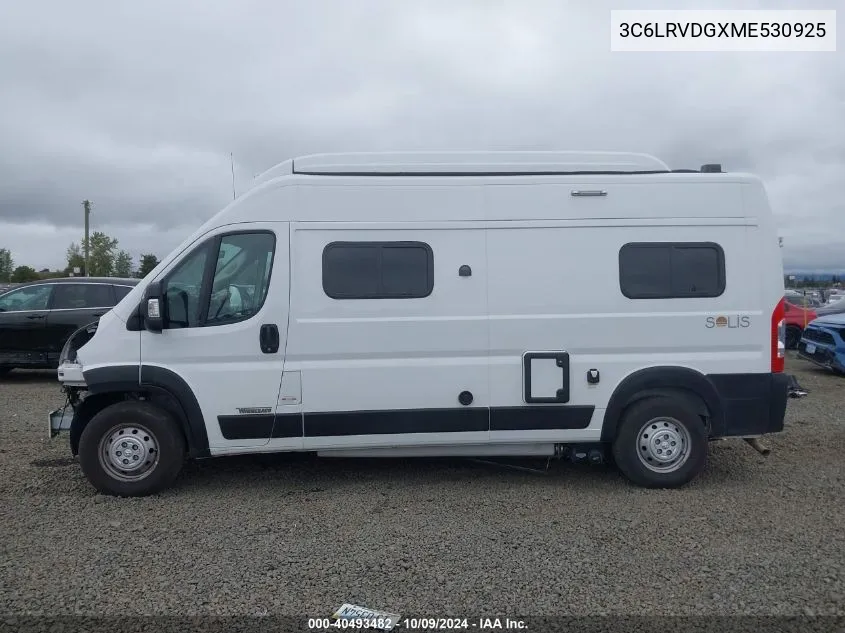 2021 Ram Promaster 2500 High Roof 159 Wb VIN: 3C6LRVDGXME530925 Lot: 40493482