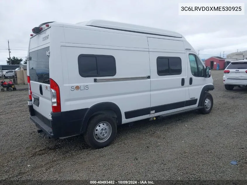 2021 Ram Promaster 2500 High Roof 159 Wb VIN: 3C6LRVDGXME530925 Lot: 40493482