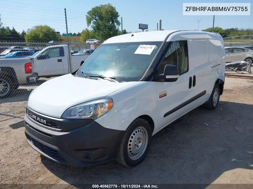 2021 Ram Promaster City VIN: ZFBHRFAB8M6V75755 Lot: 40562778