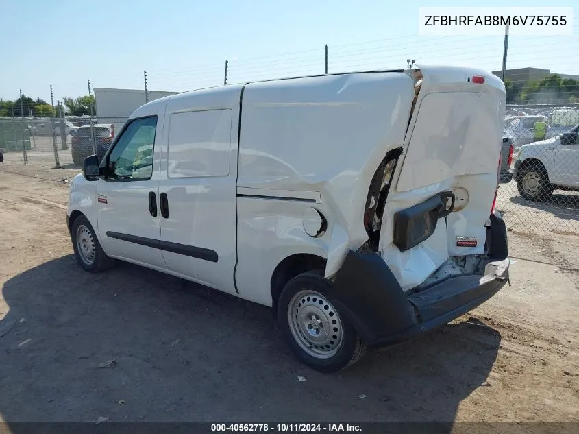 2021 Ram Promaster City VIN: ZFBHRFAB8M6V75755 Lot: 40562778