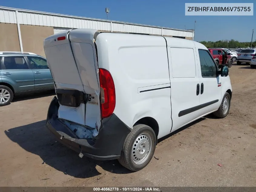 2021 Ram Promaster City VIN: ZFBHRFAB8M6V75755 Lot: 40562778