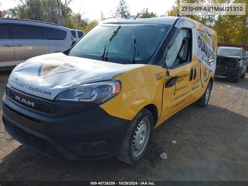 2021 Ram Promaster City Tradesman VIN: ZFBHRFAB1M6U21310 Lot: 40726259