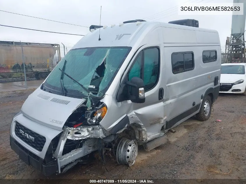 2021 Ram Promaster 1500 136 Wb VIN: 3C6LRVBG6ME582653 Lot: 40747089