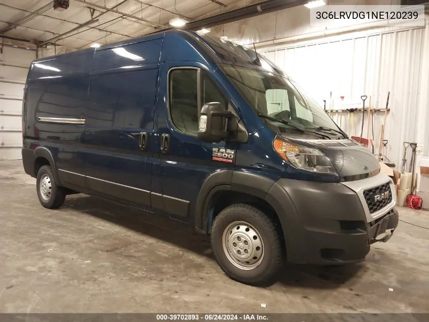 2022 Ram Promaster 2500 High Roof 159 Wb VIN: 3C6LRVDG1NE120239 Lot: 39702893