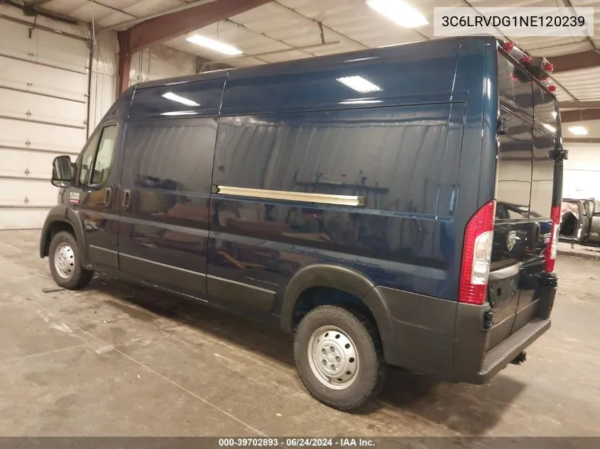 2022 Ram Promaster 2500 High Roof 159 Wb VIN: 3C6LRVDG1NE120239 Lot: 39702893