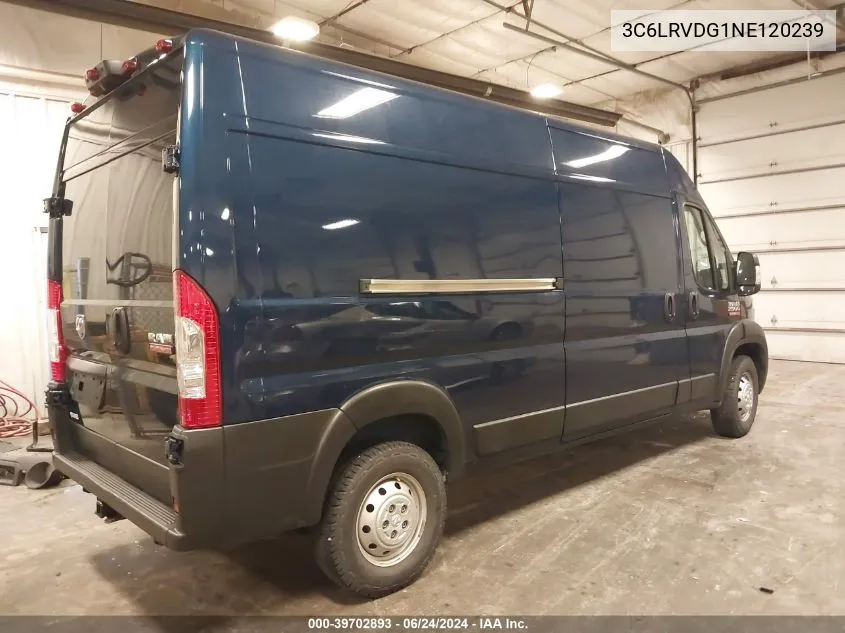 2022 Ram Promaster 2500 High Roof 159 Wb VIN: 3C6LRVDG1NE120239 Lot: 39702893