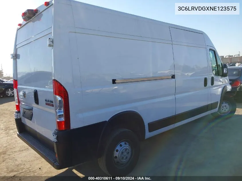 3C6LRVDGXNE123575 2022 Ram Promaster 2500 High Roof 159 Wb