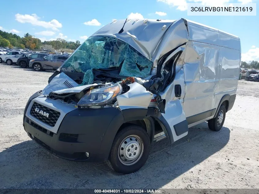 2022 Ram Promaster 1500 136 Wb VIN: 3C6LRVBG1NE121619 Lot: 40494031