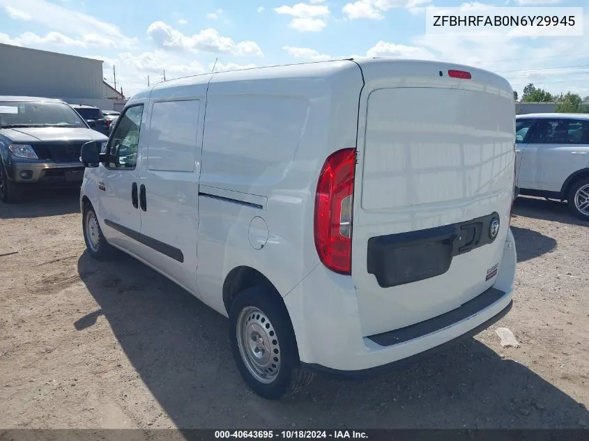 2022 Ram Promaster City Cargo Van VIN: ZFBHRFAB0N6Y29945 Lot: 40643695