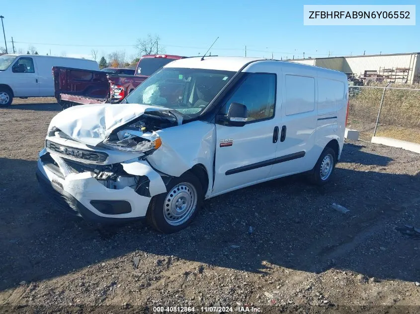 2022 Ram Promaster City Cargo Van VIN: ZFBHRFAB9N6Y06552 Lot: 40812864