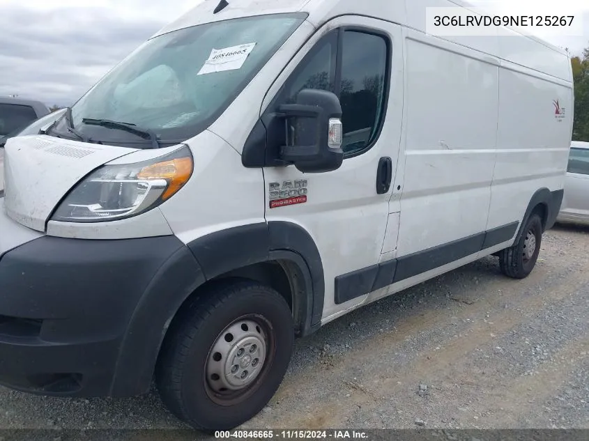 2022 Ram Promaster 2500 High Roof 159 Wb VIN: 3C6LRVDG9NE125267 Lot: 40846665