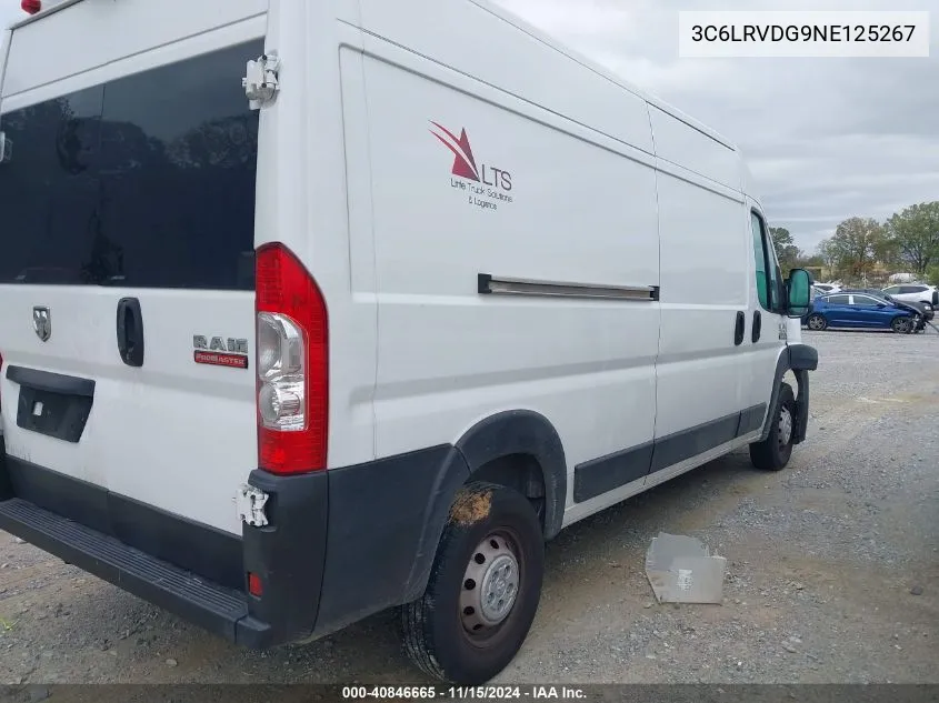 2022 Ram Promaster 2500 High Roof 159 Wb VIN: 3C6LRVDG9NE125267 Lot: 40846665