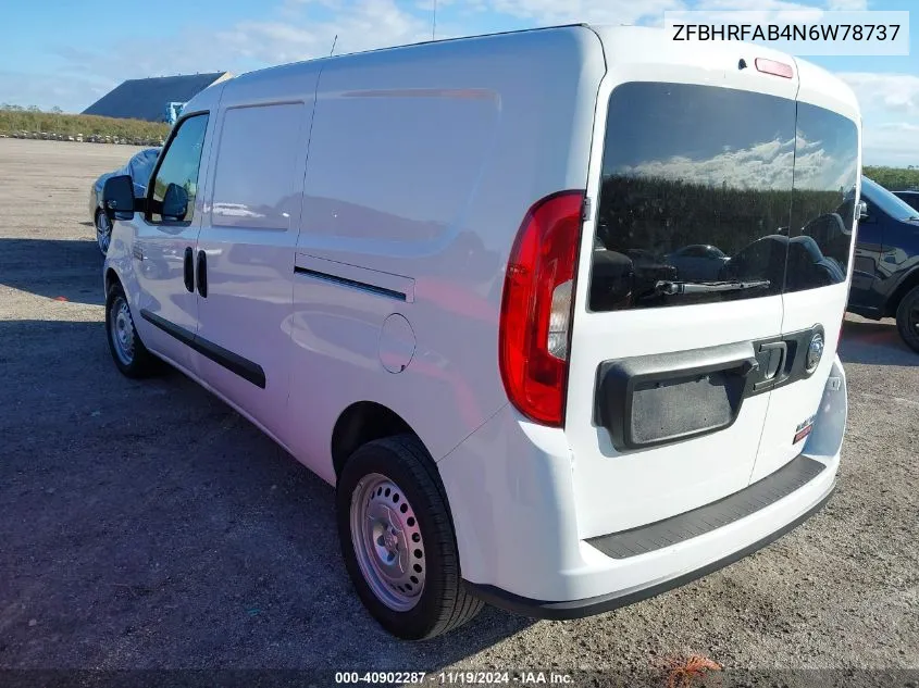 2022 Ram Promaster City Cargo Van VIN: ZFBHRFAB4N6W78737 Lot: 40902287