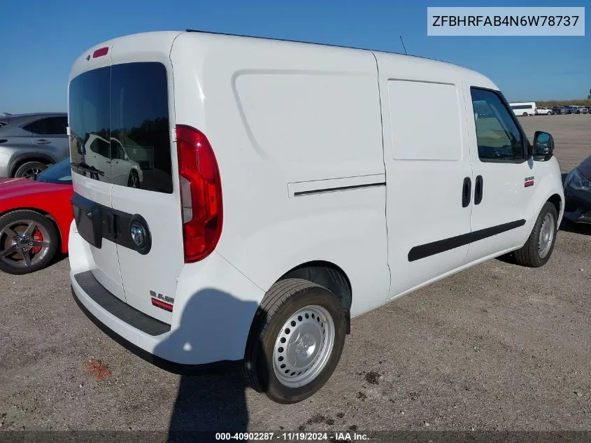 2022 Ram Promaster City Cargo Van VIN: ZFBHRFAB4N6W78737 Lot: 40902287