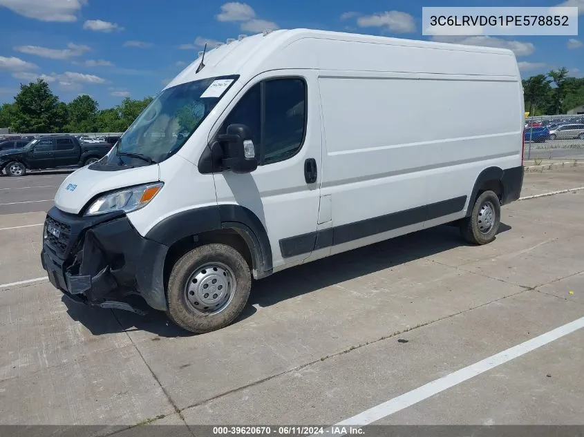 2023 Ram Promaster 2500 High Roof 159 Wb VIN: 3C6LRVDG1PE578852 Lot: 39620670