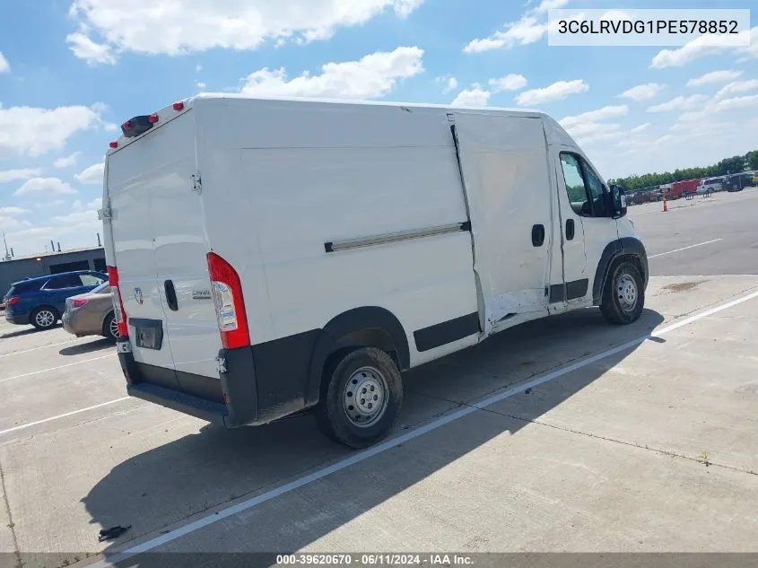 2023 Ram Promaster 2500 High Roof 159 Wb VIN: 3C6LRVDG1PE578852 Lot: 39620670