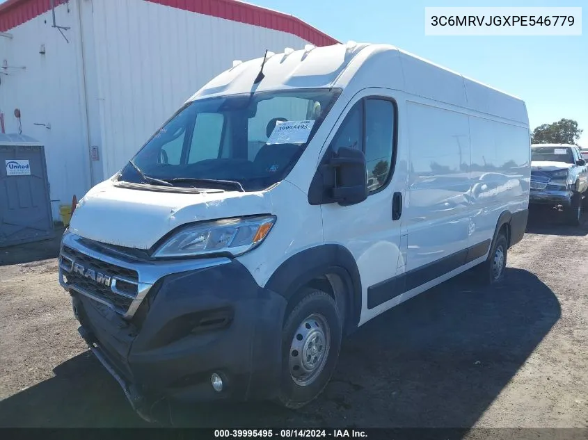 2023 Ram Promaster 3500 Cargo Van High Roof 159 Wb Ext VIN: 3C6MRVJGXPE546779 Lot: 39995495