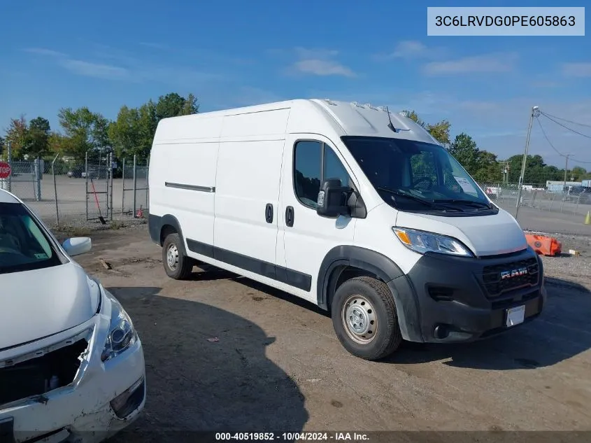 2023 Ram Promaster 2500 High Roof 159 Wb VIN: 3C6LRVDG0PE605863 Lot: 40519852