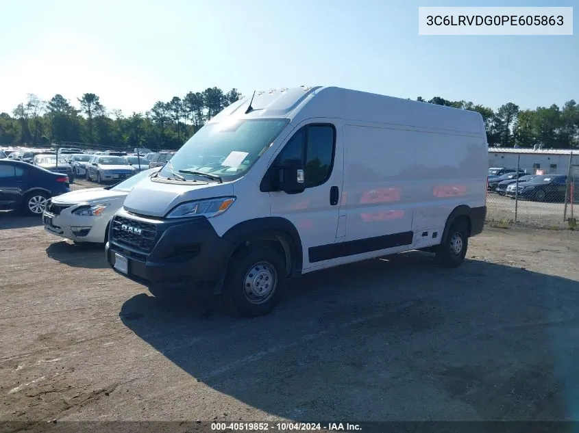 2023 Ram Promaster 2500 High Roof 159 Wb VIN: 3C6LRVDG0PE605863 Lot: 40519852