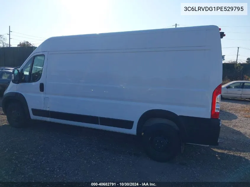 2023 Ram Promaster 2500 High Roof 159 Wb VIN: 3C6LRVDG1PE529795 Lot: 40682791