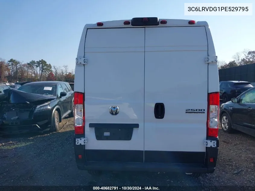 2023 Ram Promaster 2500 High Roof 159 Wb VIN: 3C6LRVDG1PE529795 Lot: 40682791