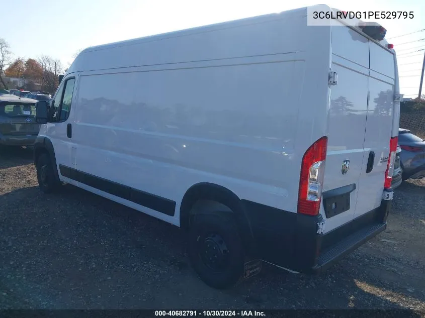 2023 Ram Promaster 2500 High Roof 159 Wb VIN: 3C6LRVDG1PE529795 Lot: 40682791