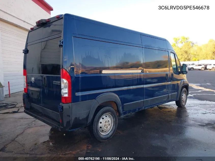 2023 Ram Promaster 2500 High Roof 159 Wb VIN: 3C6LRVDG5PE546678 Lot: 40762195